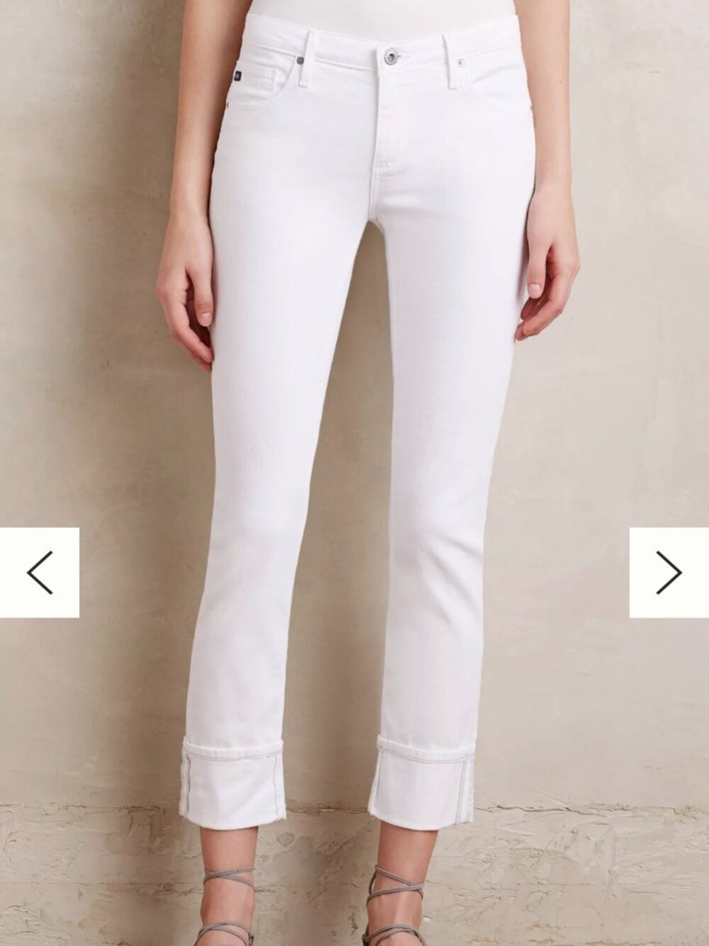 AG Stevie Slim Straight Cuffed jeans size 27